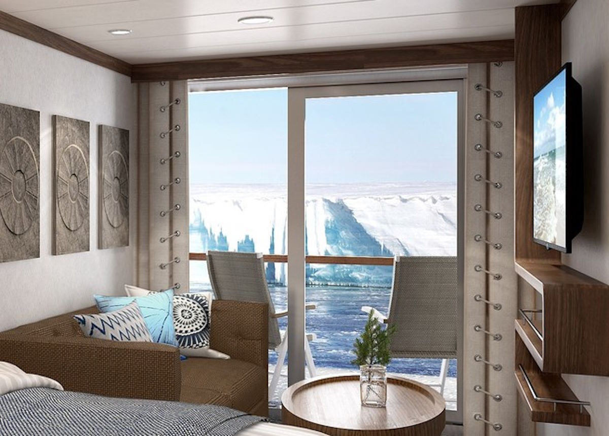 Expeditionen: Eisberg an Suitefenster