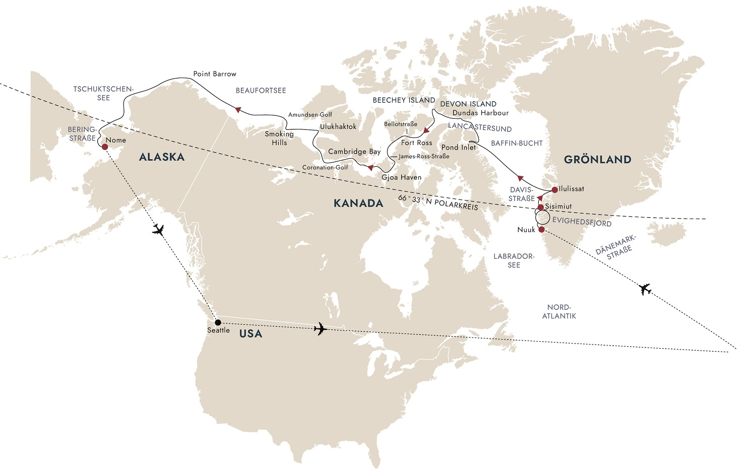 Expeditionen: Nordwestpassage groenland nach alaska hurtigruten hx expedition