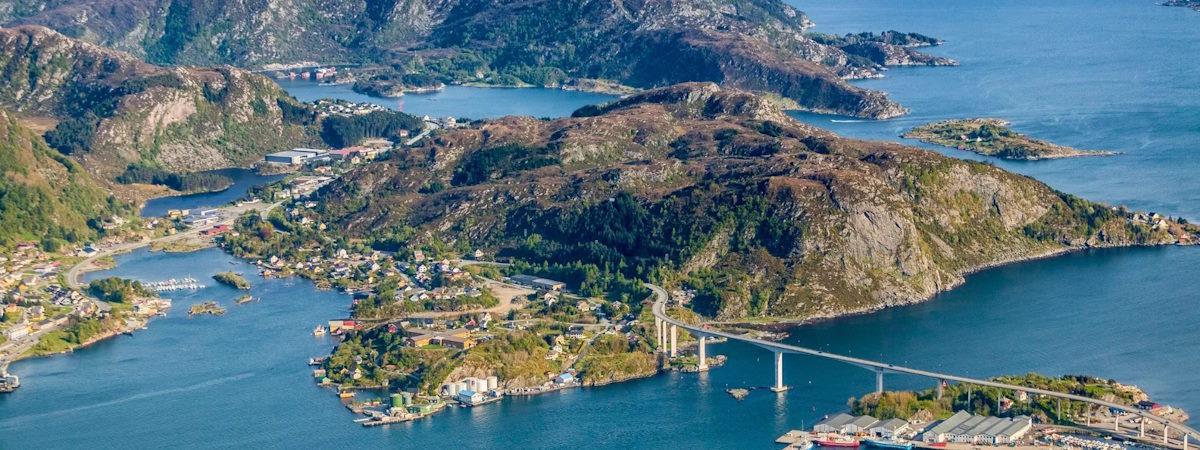 Kreuzfahrten: Nowegen Maloy Vogelblick Foto Visit Norway d